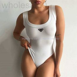 Maillots de bain pour femmes Designer Marque Sexy One Piece Tanks Tops U-Cou Combinaison Hot Babes Filles Côtelée Bretelles Gilet Bikini Camisoles Tees Bottoming Sous-vêtements CT8L