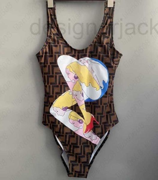 Traje de baño de mujer Diseñadores Diseñadores Traje de baño para mujer Conjunto de bikinis sexy Textil Arco iris Carta Imprimir Señoras Traje de baño de verano FNV0