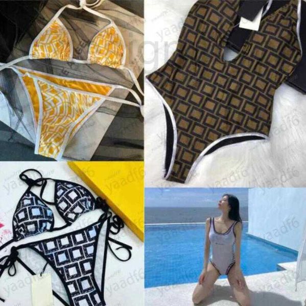 Diseñador de trajes de baño para mujer Diseñador de playa de verano Traje de baño para mujer Diseño de letra F de lujo de gama alta Bikini sexy Ropa de agua Múltiples combinaciones de colores SQU7