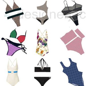 Dames badmode Designer Swimwear Sexy Backless Women Bikini Suit Mode Printing High Taille Beach Cover TRIANGL AYV6