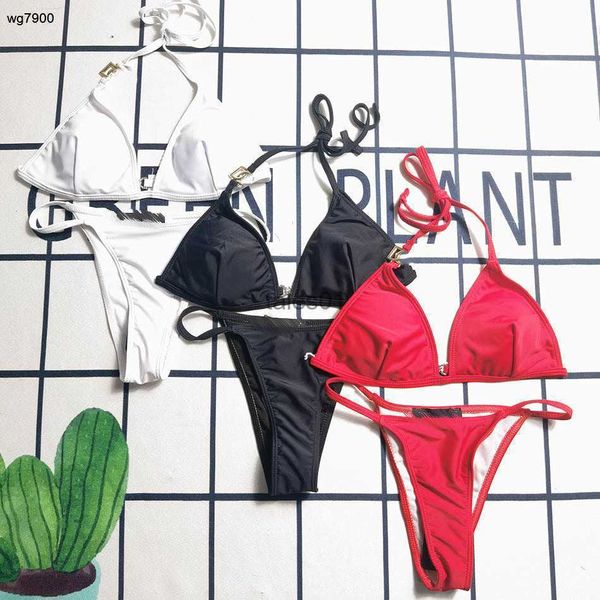 Maillots de bain pour femmes Designer Femmes Sexy Mode Dos Nu Split Lettre Coloré Summer Beach Jan18 240226