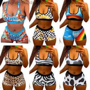 Dames Zwemkleding Designer Dameszwemkleding 2-delige broekset Vest en shorts Zomer bikini-outfits Modieus sweatshirt Slank Ademend Fitnessbadpakken L230909