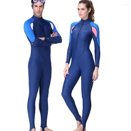 Dames Zwemkleding DIVESAIL Duikwetsuit UPF 50 Snorkelen Surfen Badpak Lange mouwen Sneldrogend UV-bescherming Watersport