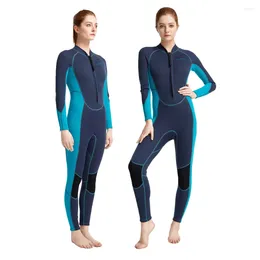 Women's Swimwear Diving Suit 2MM Neoprene One Piece Wetsuit Ladies Cold Proof Warm Sunscreen Outdoor Anti-jellyfish Swimming Surfing