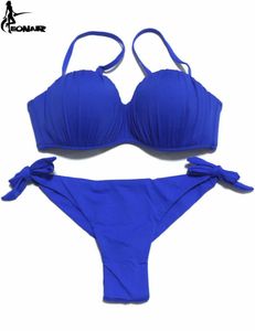 Maillots de bain pour femmes EONAR push style bikini haut pliable maillot de bain femme bandoulière amovible bikini brésilien ensemble string bas maillot de bain J240330