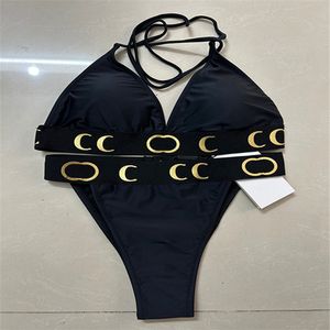 Swimwear féminin F Sexy Designer Swimsuit Solid Bikini Set Textile Low Bathing Trots Bathing Chack Beach Wear Suite de baignade pour femmes Sexy One Piece Swwear Taille S-XL # 803