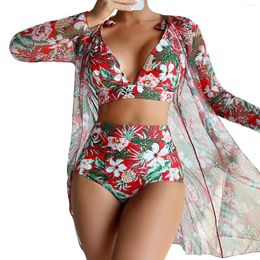 Fashion de maillots de bain pour femmes sexy de la plage imprimé de plage bikini de maillot de bain divisé confortablement haletant avec élégance conçue