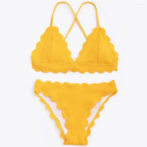 Maillots de bain pour femmes Mode Femmes Solide Bikini Seaside Beach Split Body Maillot de bain Maillots de bain pour Big Busted