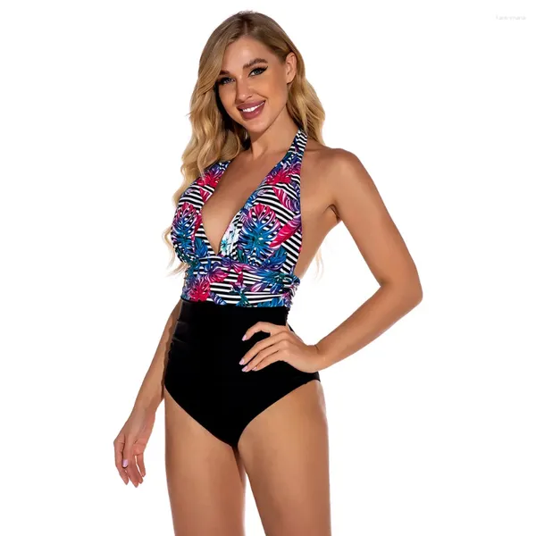 Traje de baño para mujer Estampado floral Traje de baño Bikini brasileño Push Up Bikinis Vendaje Biquini Feminino Traje de baño