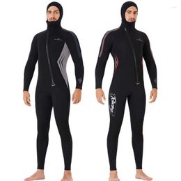 Traje de baño para mujer Cremallera frontal con capucha Trajes de baño de 3 mm Traje de buceo para hombres Traje de baño dividido para snorkel Traje de baño para pesca submarina Mono para surf