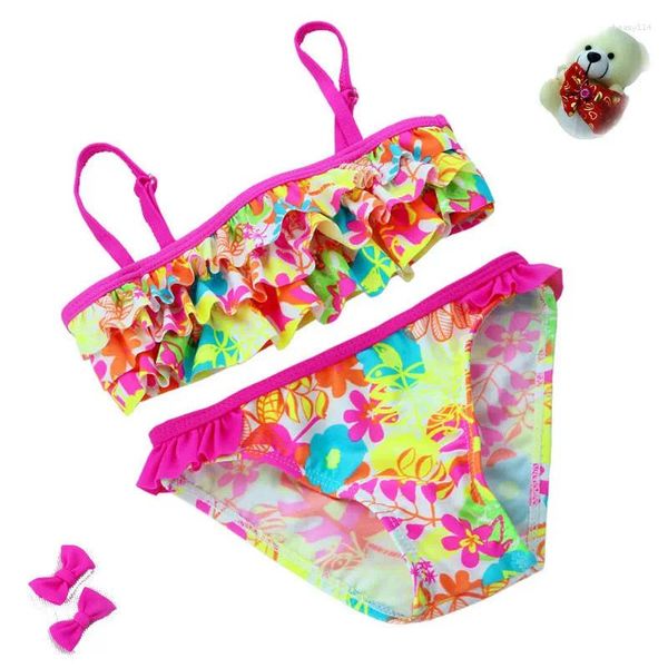 Swimwear de mujeres Bikini Bikini Bíqui Bíqui Infantil Tuiso de baño Baby Kids Trajes de baño de dos piezas Traje de natación para niños 3-8 Edad