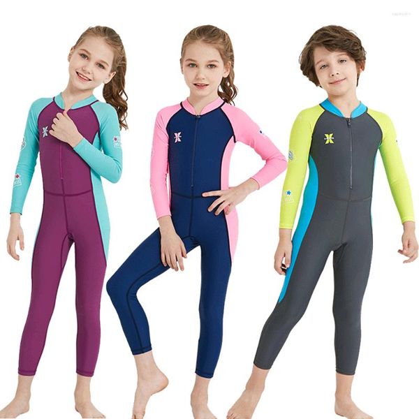 Traje de baño para mujer Niñas Niños Trajes de baño de una pieza Niños Rash Guards Traje de lycra Ropa de surf Snorkel Kayak 1 mm Traje de neopreno premium para niños