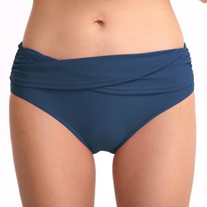 Bañador de mujer Hipster Bikini Bottoms Ruched Swim Cobertura completa Calzoncillos Talle alto Tankini Traje de baño