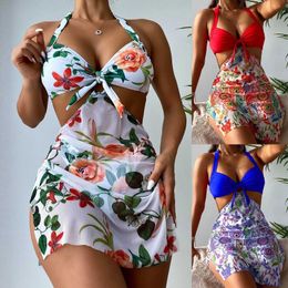 Swimwear pour femmes Bikini Bikini Set Teenage Womens Swimsuit Plus taille PADAGE PADAGE HAUTE TAISE BIKINI BIKINI SET STUM SWETHSUIT J240510