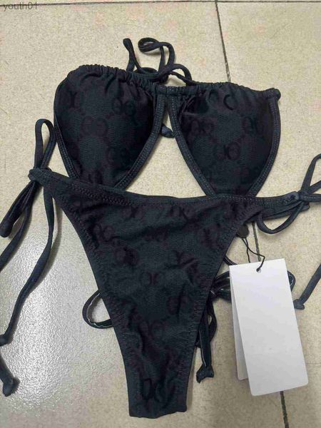 Traje de baño para mujer, tangas calientes, Bikini para mujer, traje de baño a rayas, envío rápido, baño Sexy yq240227