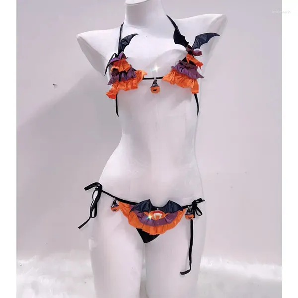 Traje de baño para mujer Kawaii Bikini Gótico Y2k Moda Bustier Topy2k Crop TopUnique Lindo Sexy Lolita