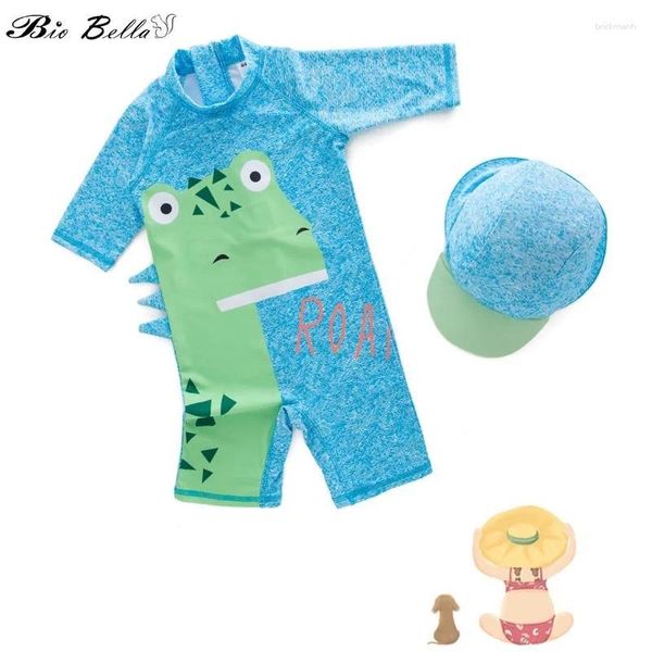 Swimwear pour femmes enfants Bébé garçons mode baignade Baignade Suncreen Capotage Capuche Bompers ChildSuit Boy Boy Suid 1-6Y