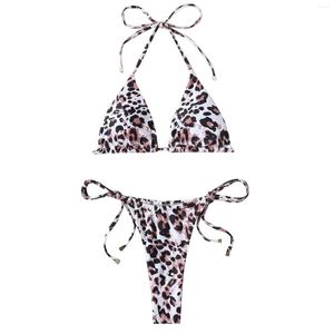 Maillot de bain femme dentelle jambe imprimé mis en place coupe tie-dye maillot de bain Sexy deux hauts Bikini pièce maillots de bain Tankinis haut