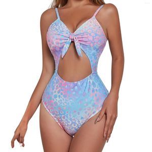 Maillots de bain pour femmes Mesdames Tether Bow Knot Cutout Backless Sexy Body Maillot de bain