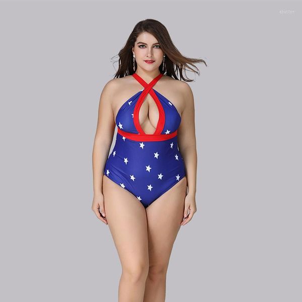 Bañador de talla grande para mujer, traje de baño de una pieza para mujer, traje de baño Sexy 2023, ropa de playa grande para mujer