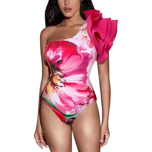 Bikini de maillots de bain pour femmes Bikini Top Femmes Vintage Colorblock Abstract Floral Imprimé 1 Couvrir deux baisses de fond pour femmes