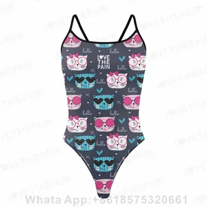 Maillots de bain pour femmes Love the Pain Sexy One Piece Swimsuit Bikini Sports Function Training Competition 2024