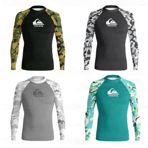 Maillots de bain pour femmes Hommes Rash Guard Vêtements de surf Plage Manches longues Protection UV Plongée Rashguard T-shirts Sports nautiques Maillots de bain