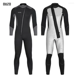 Dames Swimwear Men's Super Elastic Diving Suit verdikt en fleece Warm Jellyfish Surfing Winter Swimsuit 5mm 3 mm