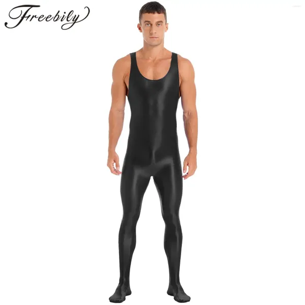 Swimwear Women's Men's Swensuit Full Body Body Suit Bathying Fssuel sans manches gymnastique Leotard Slim Fit Lingerie Bodystocking Nightswear