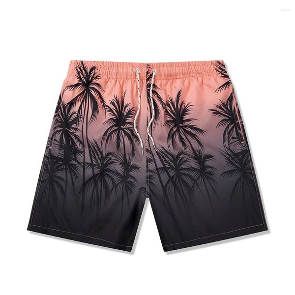 Swimwear de mujeres Men Swim Trunks Fashion Tropical Impresión Tablero de cordones cortos de traje de baño Beach Summer Trajes de baño seco rápido