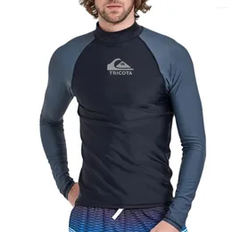Traje de baño para mujer Hombres Natación Surf Camisa Ropa Deportes acuáticos Rashguar Buceo Tops Manga larga Protección UV Ropa de playa Surf Baño