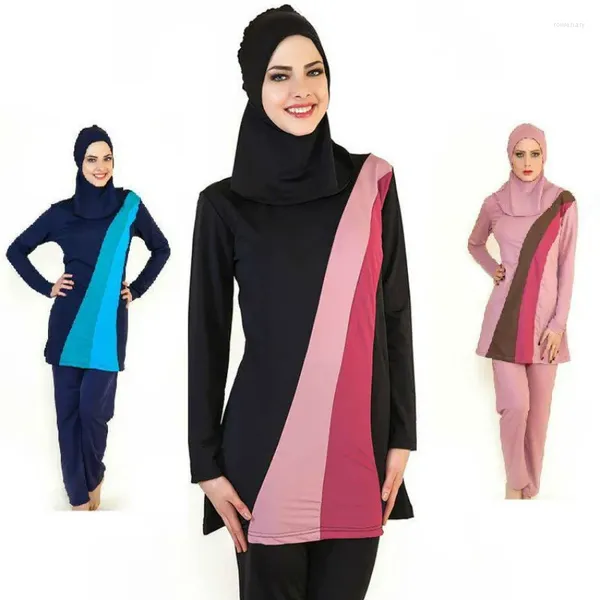 Swimwear féminin Muslims Femmes Islamiques MAISON FULLE FACE HIJAB NATUITS Vêtements de sport Burkinis Burkinis Bathing