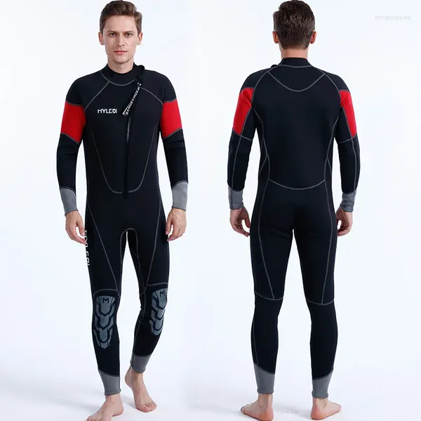 Traje de baño para mujer Traje de neopreno para hombre Traje de buceo de una pieza de 3 mm Natación Surf Snorkel Kayak Ropa deportiva Equipo húmedo