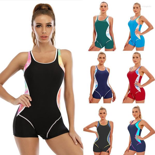 Traje de baño de mujer Bikinis de una pieza para traje de baño Traje de bikini deportivo sexy Mujer Ropa de baño Natación femenina