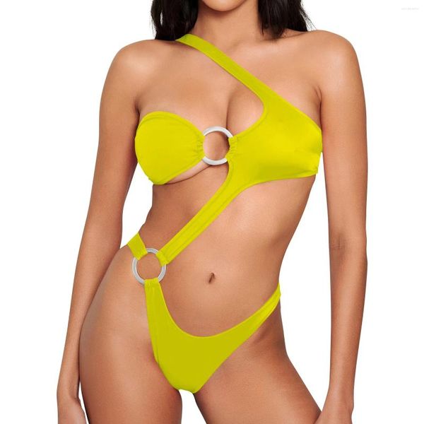 Bikini sexy de maillots de bain pour femmes avec un soutien-gorge sans acier Costume de natation des femmes