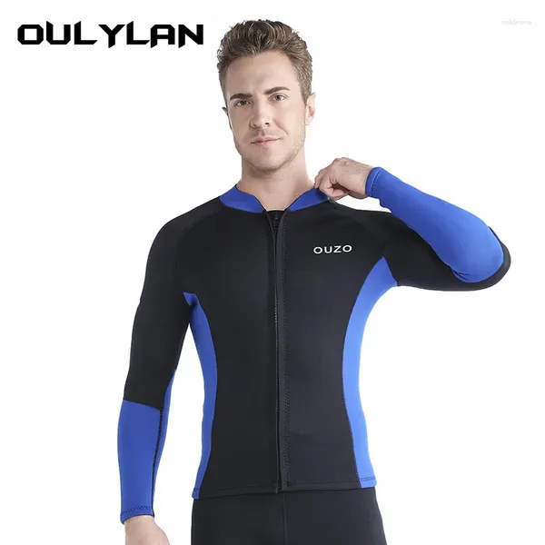 Swimwear Womenyar oulylan 1,5 mm Veste de surf sport à eau chaude extension néoprène wets combinaison masculine à manches longues à manches longues nage