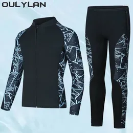 Maillots de bain pour femmes Oulylan Combinaison de plongée 3MM Hommes Femmes Combinaison Néoprène Sous-marine Kitesurf Surf Surf Veste de chasse sous-marine Pantalon Vêtements mouillés