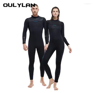 Dames Zwemkleding Oulylan Heren Wetsuit 5mm Neopreen Lange mouw Natte pakken in koud water Volledig lichaam Voor Duiken Snorkelen Surfen Zwemmen