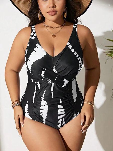 Maillots de bain pour femmes Plus Taille Maillot de bain Femme One Piece Bikini Push Up 2024 Taille haute Femmes Maillot de bain Plage Natation Monokini