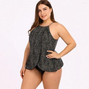 Swimwear pour femmes Plus tankini maillot de bain de maillot de bain deux pièces bikini en deux pièces sets de baignade