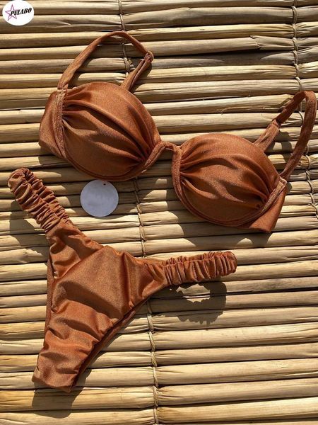 Swimwear pour femmes Pulabo Push Up Bikini Sexy Femmes MAINTENANT FEMME FEMME BRÉSILIEN BIQUINI BUSIAT SUIT SLISS
