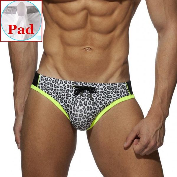 Traje de baño de mujer Push Up Calzoncillos de baño para hombre Trajes de baño sexy Pantalones cortos de playa Desmiit Hombre Traje de baño gay Traje de baño de leopardo Zwembroek 2022Wome