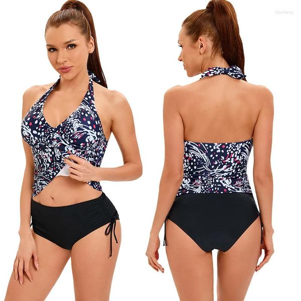 Traje de baño para mujer Push Up Traje de baño Bikini Mujer Rashguard Mujeres Sin mangas Surfing Dos piezas Tankini Set Surf Natación