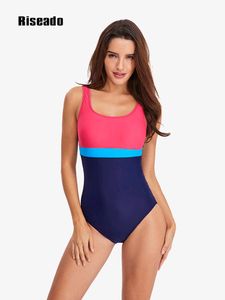 Dames badmode Riseado Sport One Piece Swimsuit Women Swimwear 2023 U-Back zwempak voor FA Bathing Suit concurrerende zwemkleding H230515