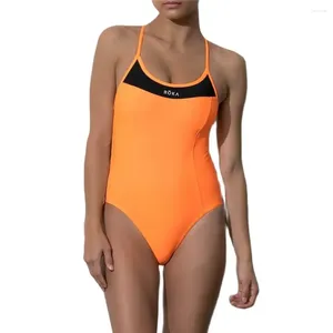 Swimwear pour femmes Roka Femmes One Piece Strap Back Maillot de bain Triathlon Collons Swimming Beach Wear Pool Bikini Sexy Training