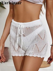 Swimwear féminin S - XL Crochet Tricoted Bikini Bottom Shorts nage nage femme Brésilienne Tanga Brésilienne sous-vêtements V5345