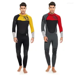 Sobwear féminin Sabolay Men de combinaison combinaison combinaison 3 mm à manches longues résistantes au tissu épaissis surf sur les sports en eau NQ606