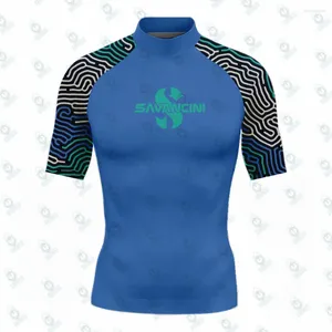 Savancini de trajes de baño para mujeres upf 50 camisas de manga corta protección solar uv skins surfing buceo nadando camisetas erupción erupción