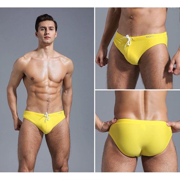 Swimwear de mujeres SD509 Rojo sólido Amarillo Amarillo Black traje de baño Hombres de baño pantalones cortos Swimsuits Bikinis