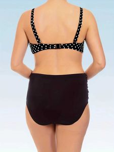 Swimwear Seauaul 2024 Nouveau bikini taille haute taille sexy et taille de taille de taille de taille de maillot de bain imprimé de maillots de bain en mail